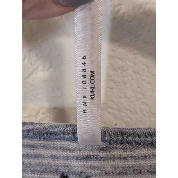 KUHL Allura Linen Blend Long Sleeve Lightweight Sweater Women Size XL Gray - Picture 4 of 10